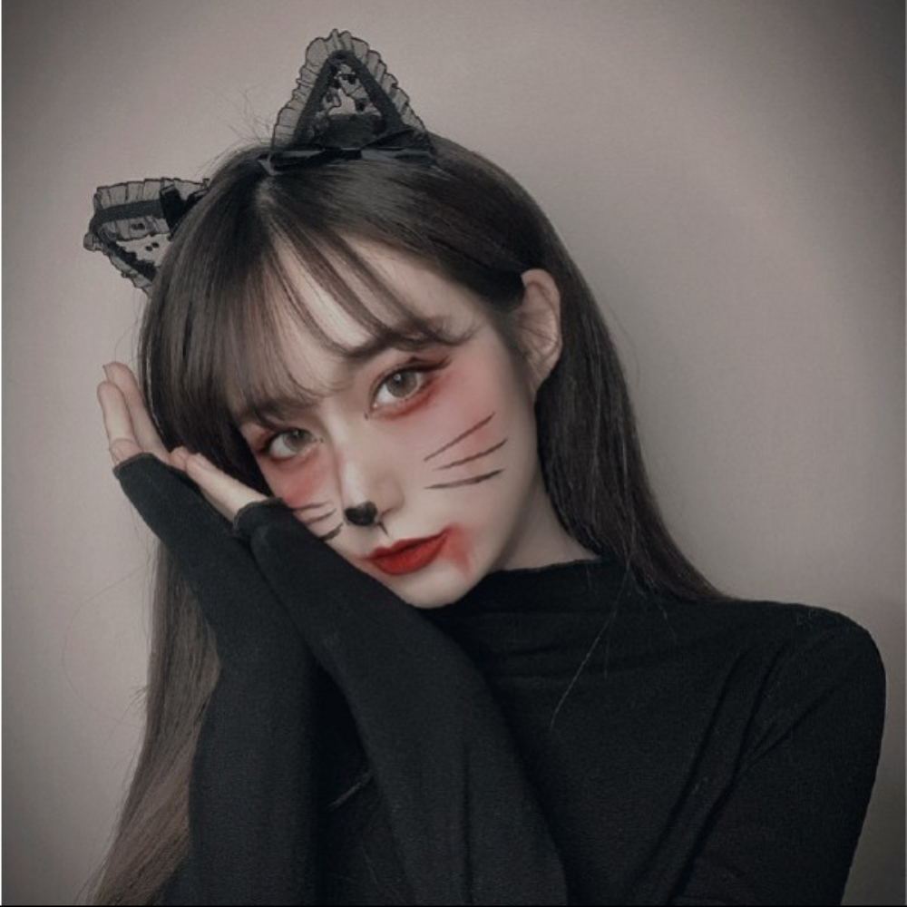 고양이 머리띠 할로윈 머리띠 코스프레 머리띠 캣츠 헤어밴드 파티 헤어밴드 고양이 귀 머리띠 - 상품 이미지