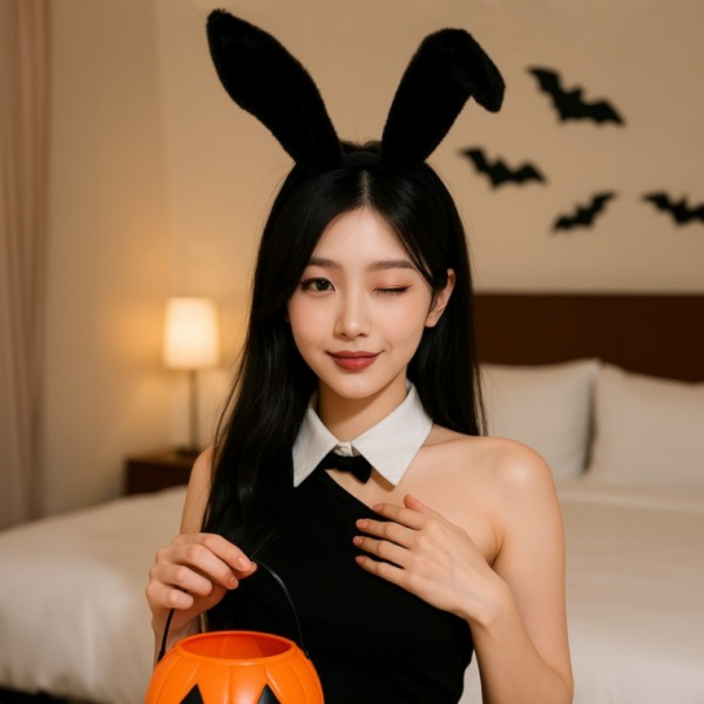 토끼귀 머리띠 머리띠 토끼귀 코스프레 소품 할로윈 코스튬 파티용품 - 상품 이미지