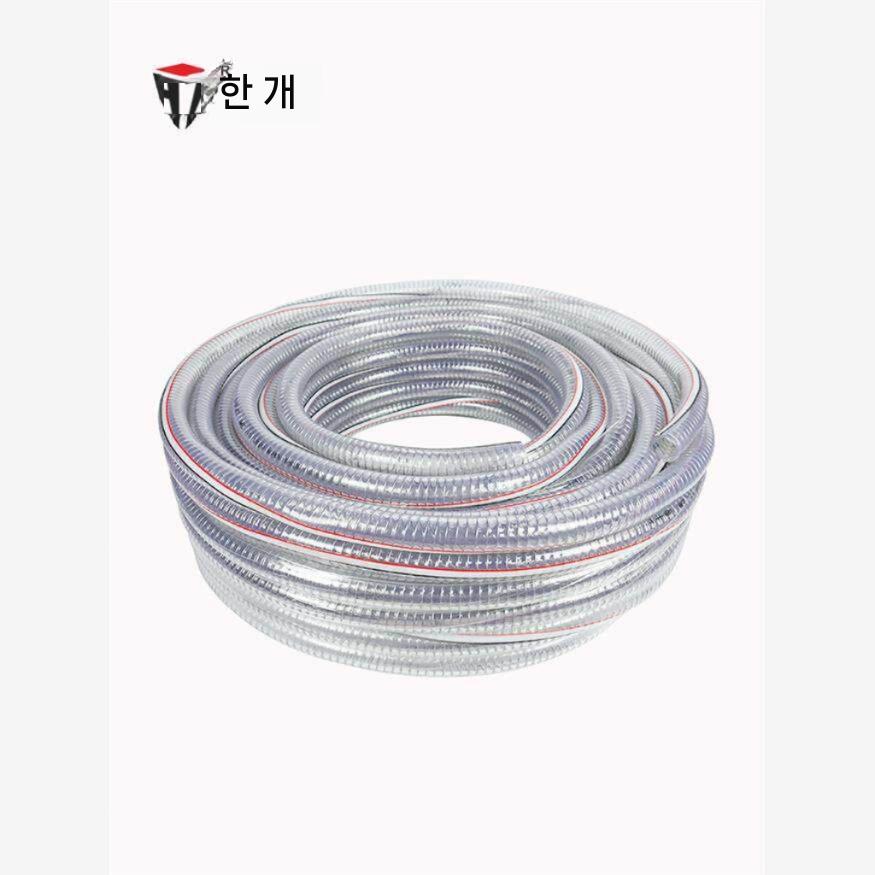 PVC 강선 호스 투명 배관 튜브 흡입호스 내경12mm 두께2mm 1m 이미지 6