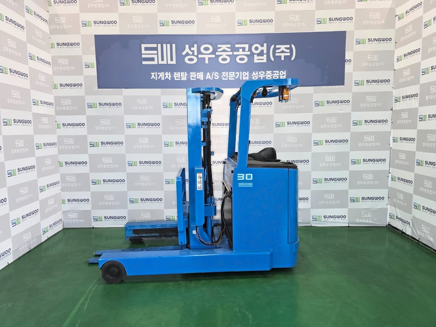 니찌유 FBRMAW30-85B 전동 입식(리치) 3톤 2020년식 중고지게차