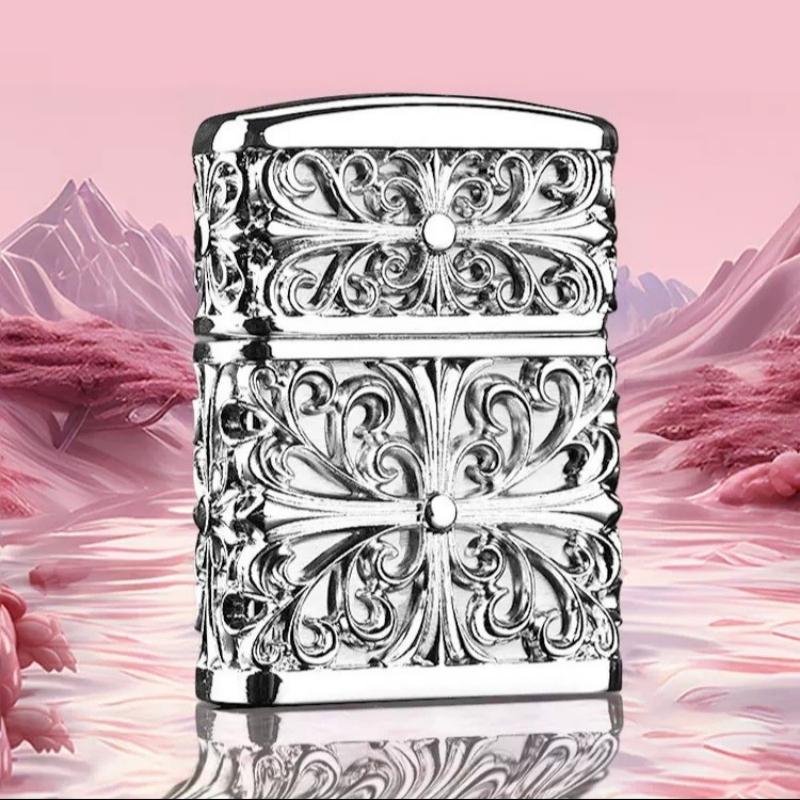 (십자꽃 헤비 갑옷 크로하트) 지포 라이터 핸드메이드 ZIPPO - 상품 이미지