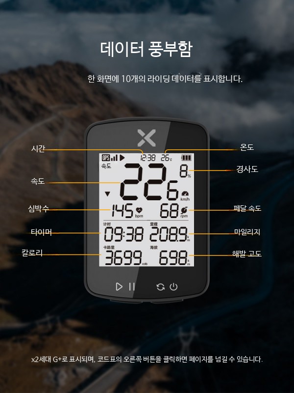 자전거 속도계 무선 디지털 주행거리 측정 케이던스 센서 백라이트 방수 사이클링 컴퓨터 3세대 소형 기기 플러스 - 상세 이미지 2