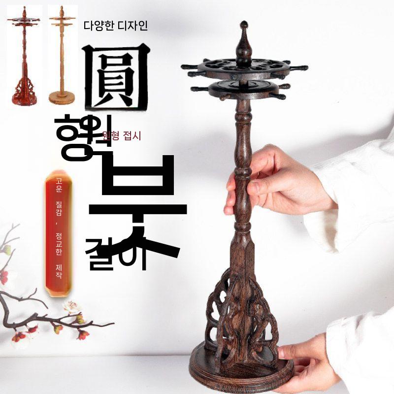 서예 붓거치대 원목 캘리그라피 브러시 홀더 원목 11걸이 - 상세 이미지 3
