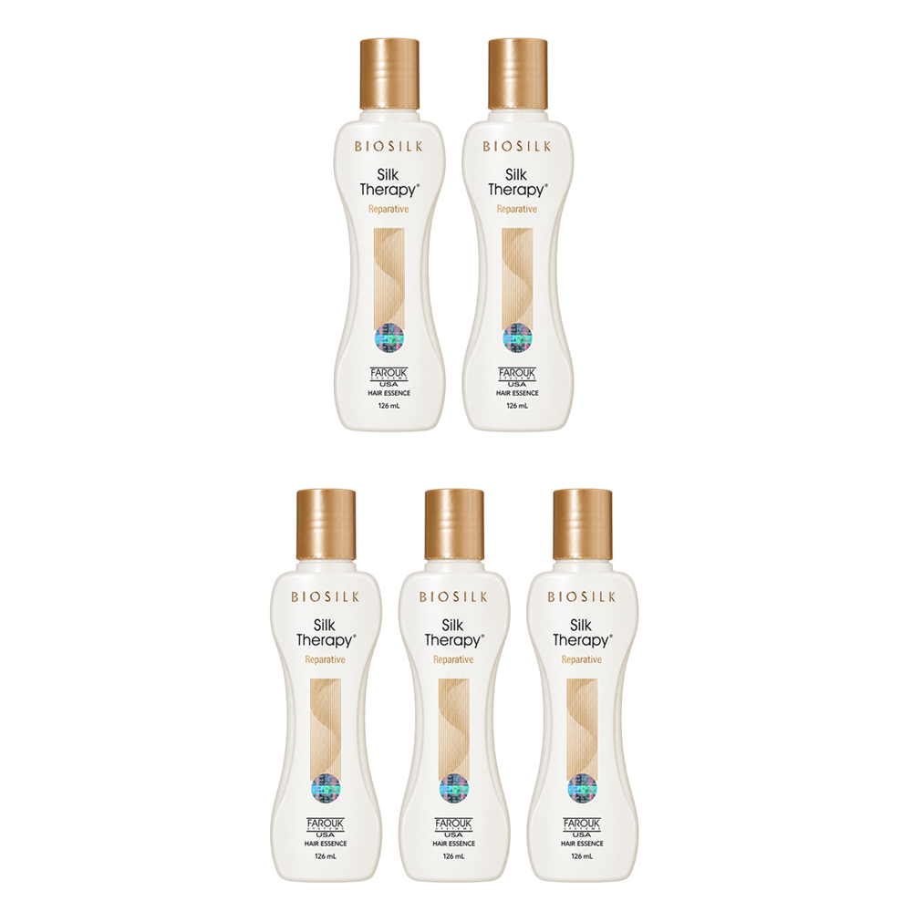 실크테라피 리페러티브 손상모 레페어 단백질 아르간 오일 헤어에센스 126ml, 5개 - 상품 이미지