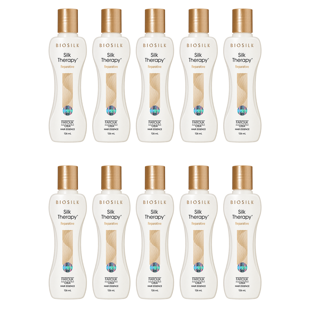 실크테라피 리페러티브 손상모 레페어 단백질 아르간 오일 헤어에센스 126ml, 10개 - 상품 이미지