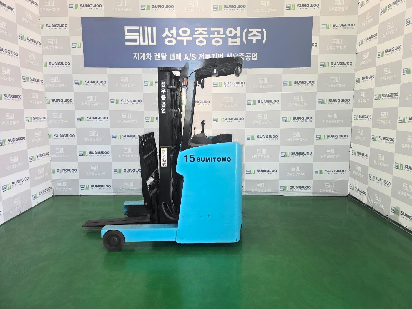 스미토모 61FBR15SXII 전동 입식(리치) 1.5톤 2019년식 중고지게차