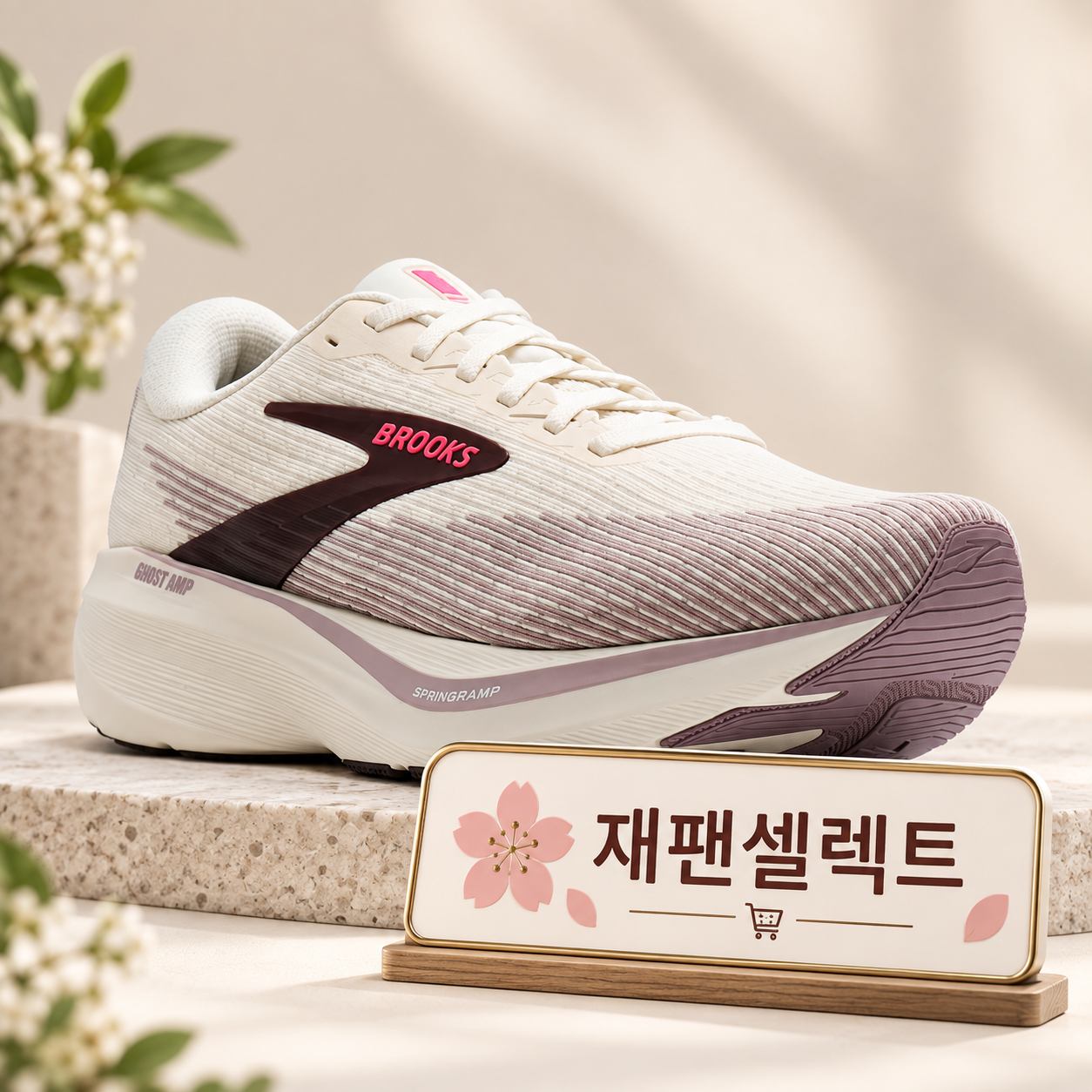 브룩스 고스트 앰프 여성 러닝화 데일리 쿠션화