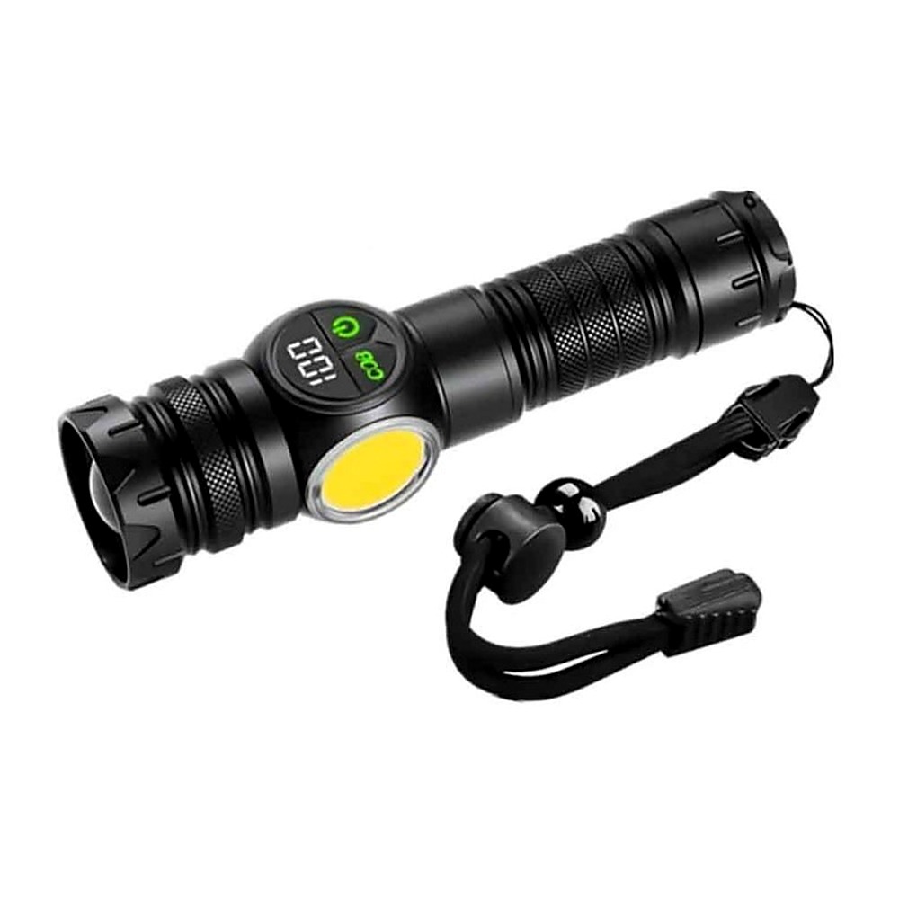 LED 충전식 줌랜턴 WhiteLaser COB 캠핑 손전등 서치 - 상품 이미지