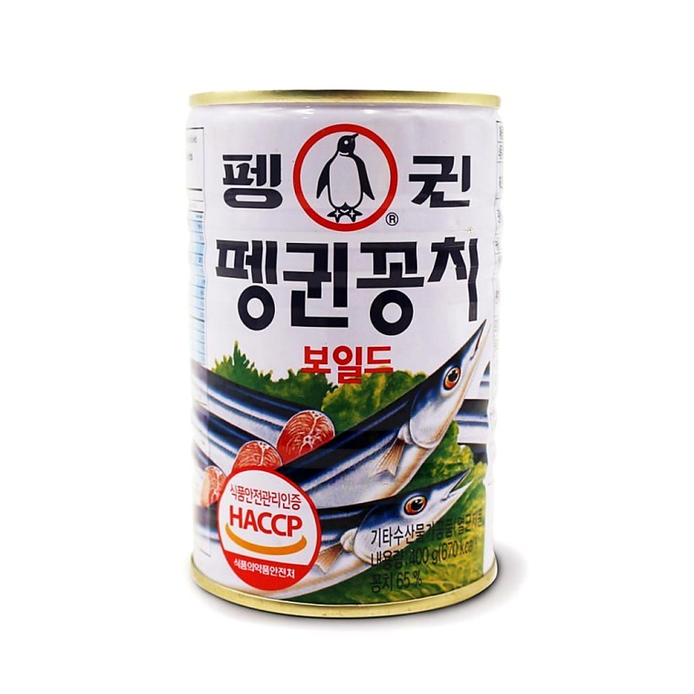 펭귄 꽁치 통조림 400g 간식 술안주 자연산 캔식품 - 상품 이미지