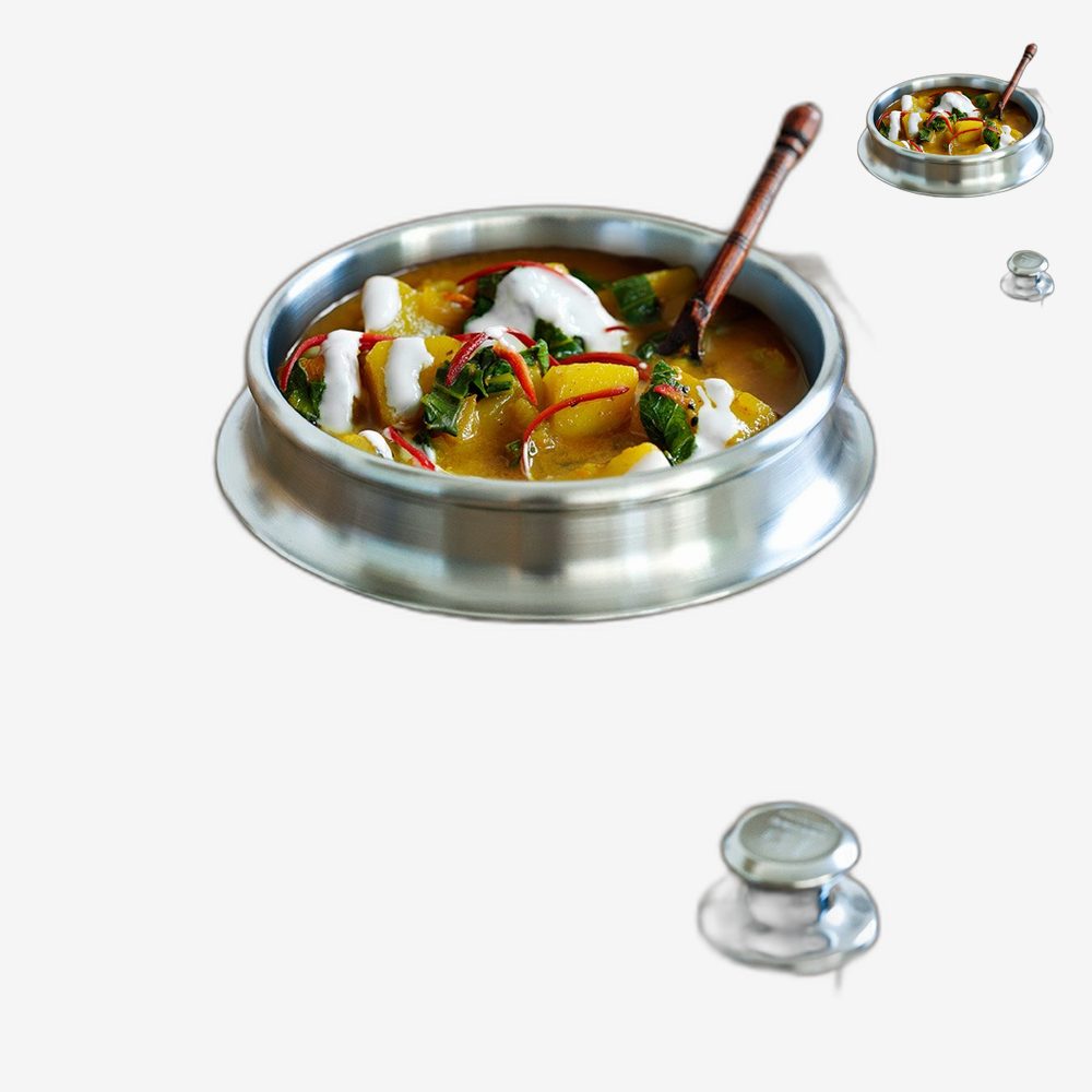 삼중구조 한식조리 스텐냄비 가정식요리 삼중조리솥 스텐뚝배기 식탁플레이팅 인덕션뚝배기 12cm - 상품 이미지