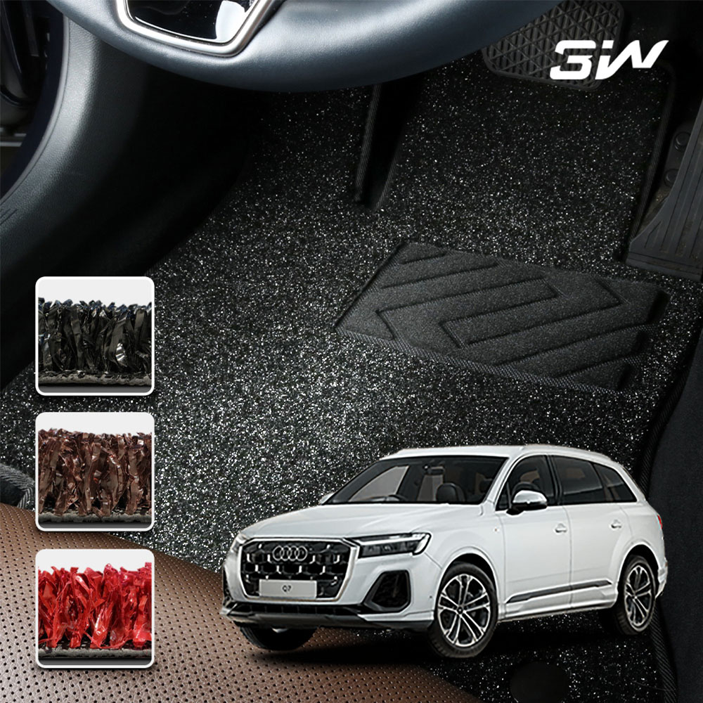 3W 에코라이너 아우디 Q7 4M 신소재 POE 매트 잔디 바닥 카매트 - 상품 이미지