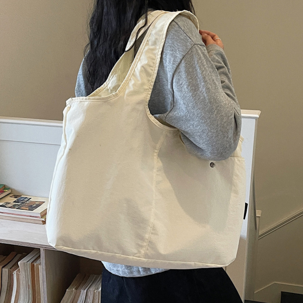 학생 직장인 나일론 가벼운 데일리 빅 숄더백 노트북 가방 - 상세 이미지 5