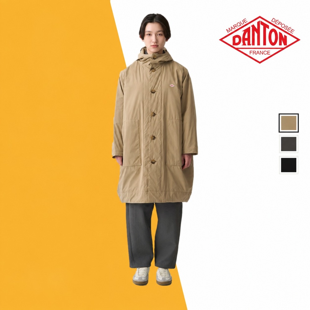 단톤 더블 페이스 보아 커버올 후리스 카라 롱코트 자켓 여성 26FW [관부가세포함] - 상품 이미지
