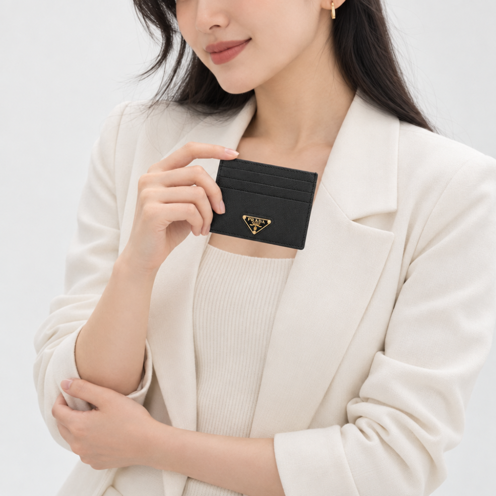 프라다 카드 지갑 사피아노 명함 지갑 이미지 7