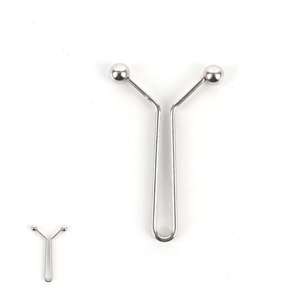 슬림핏연출 의류수선 허리핀 메탈소재 패션잡화 바지조절클립 Y형 허리사이즈조절 1P - 상품 이미지