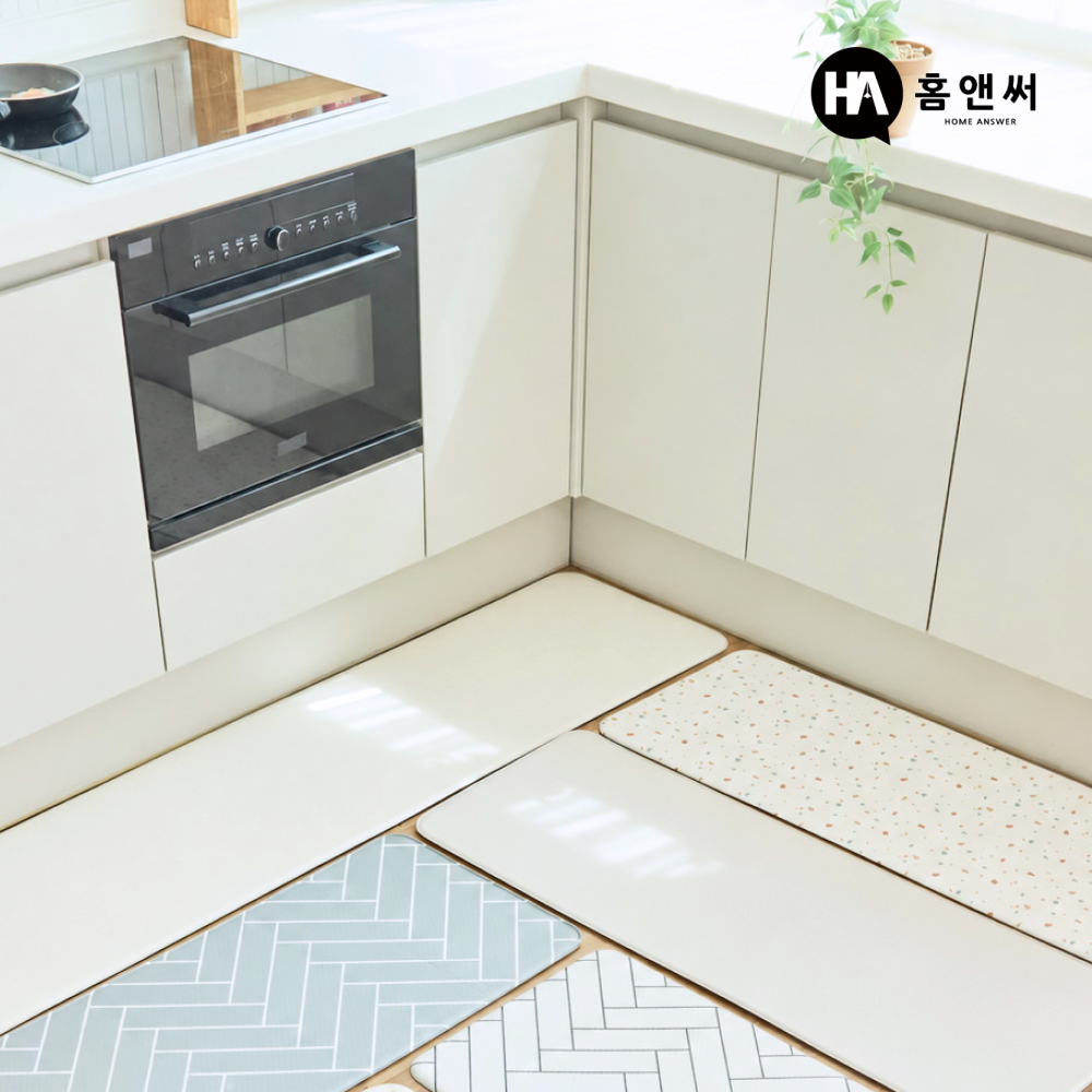 주방매트 PVC 특대형 도톰 푹신한 방수 다용도 현관 욕실 주방 발매트 120 x44 대형 이미지 2