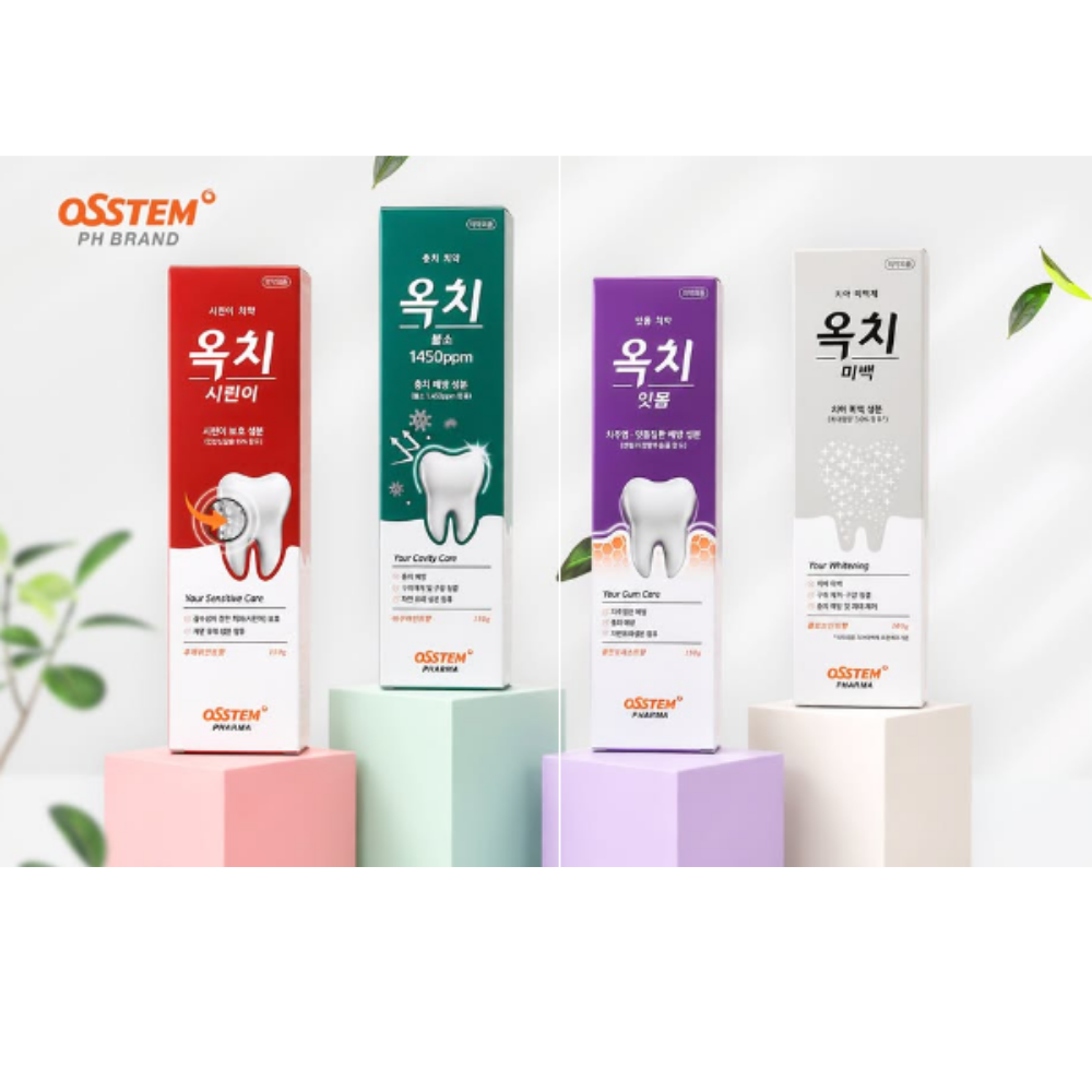 옥치 기능성 치약 미백,시린이,고불소,잇몸 치약 - 상품 이미지