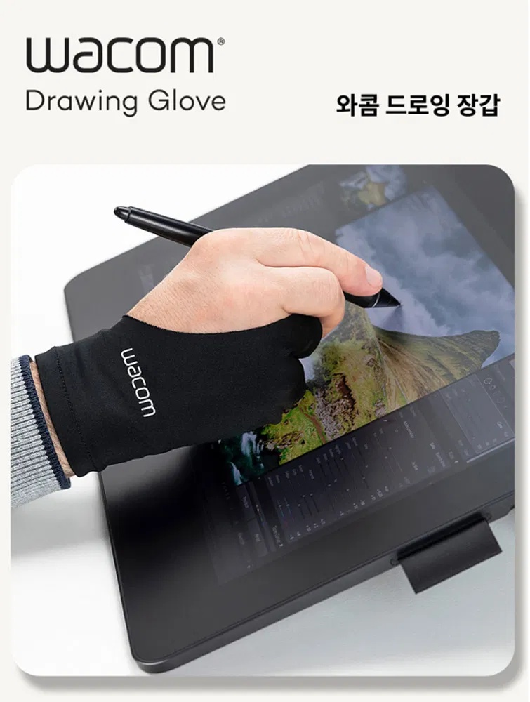 와콤 드로잉 장갑 1개입 ACK4472501Z WACOM 손 보호 액정태블릿 신티크 프로