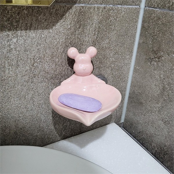 귀여운 세라믹 비누 받침 인테리어 비누 물빠짐 욕실 화장실 - 메인 이미지
