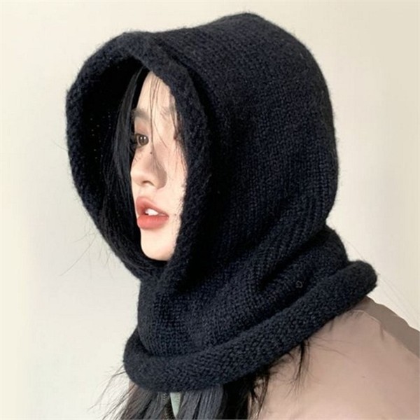 방한용 여성 바라클라바 따뜻한 니트 바라클라바 겨울 데일리 워머 - 메인 이미지