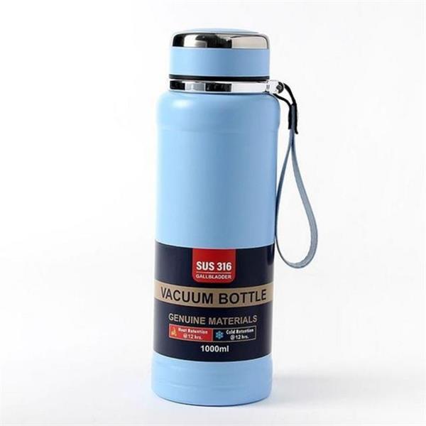 튼튼한 스테인리스 물병 1000ml 휴대용 이중 진공 물병 대용량 캠핑 - 메인 이미지