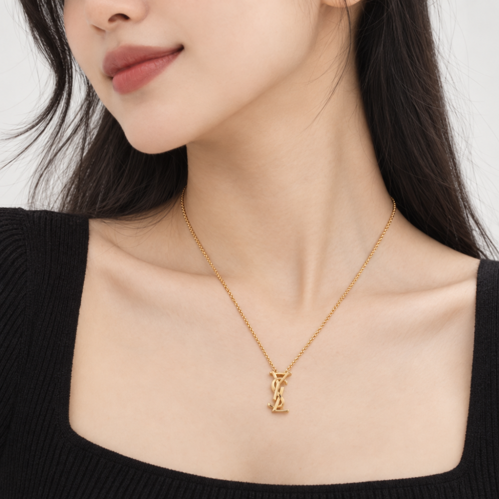 생로랑 카산드라 체인 목걸이 네크리스 YSL - 상세 이미지 5