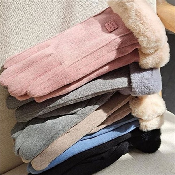 부드러운 여성 터치 장갑 데일리 여성 겨울 따뜻한 방한 - 메인 이미지