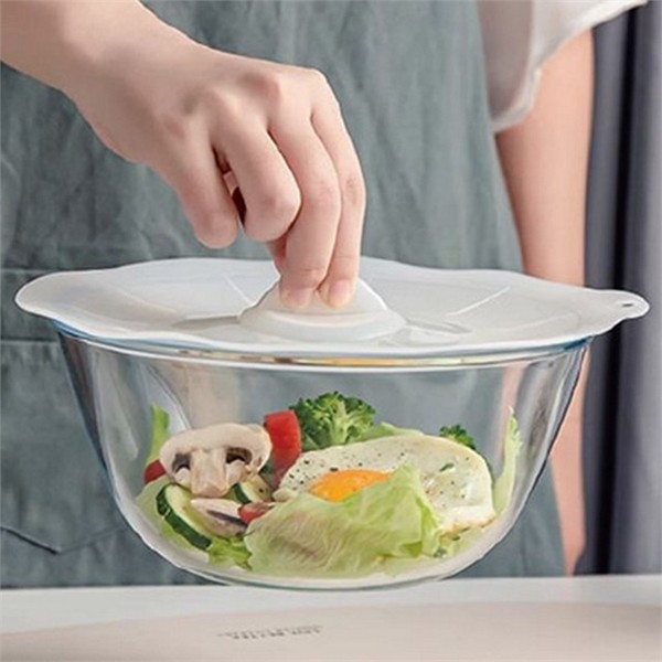 다용도 실리콘 덮개 19cm 친화 음식물 덮개 재사용 밀봉 - 메인 이미지