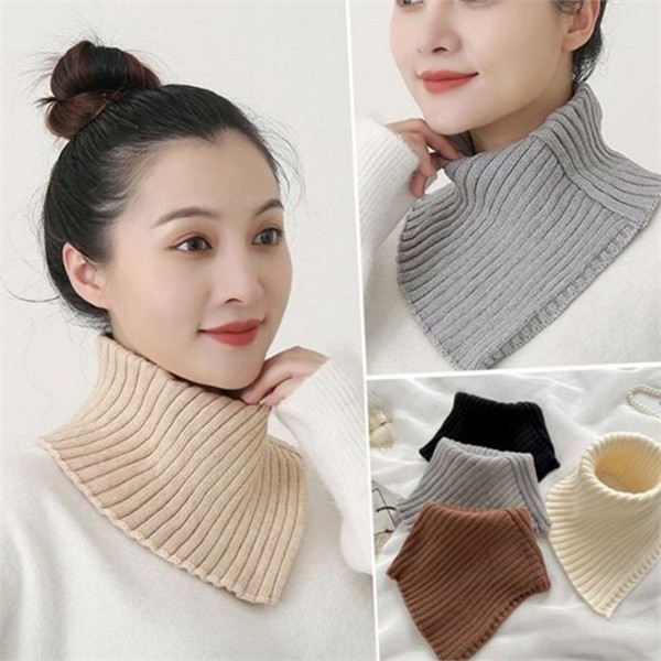 레이어드 니트 넥 워머 데일리 골지 여성 패션 - 상품 이미지