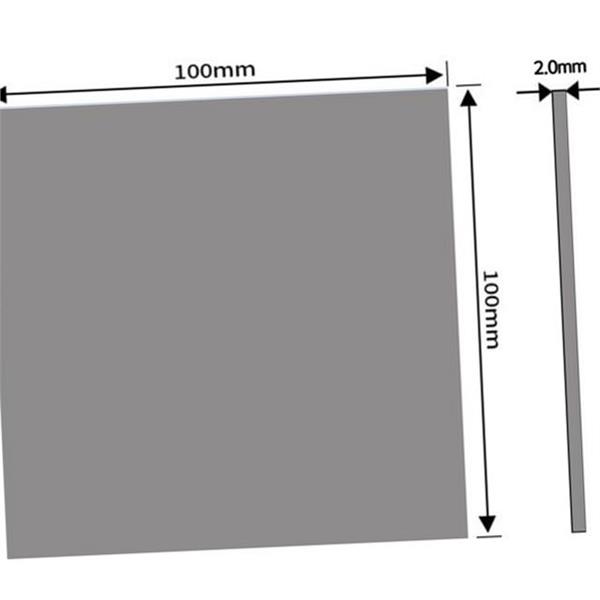 컴퓨터 서멀 패드 100 x 2.0mm 방열 써멀 패드 칩셋 전도 - 메인 이미지