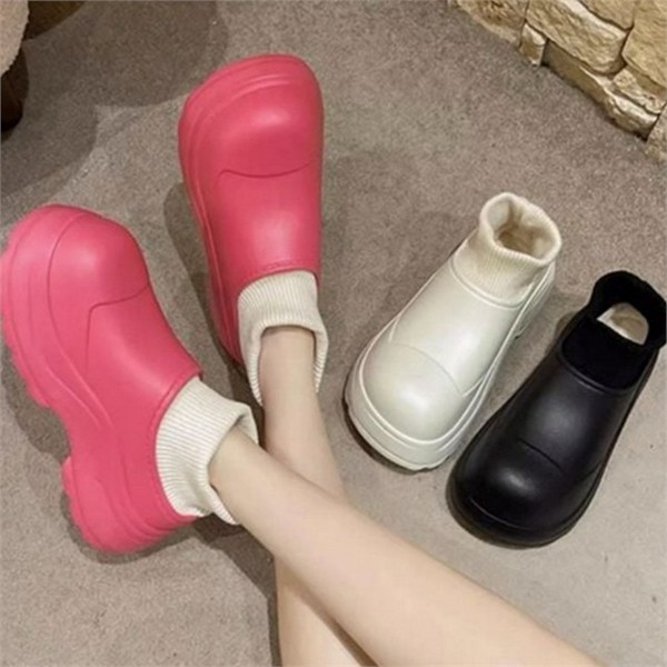 따뜻한 여성 겨울 실내화 폭신한 여성 거실화 방한화 슬리퍼 - 상품 이미지