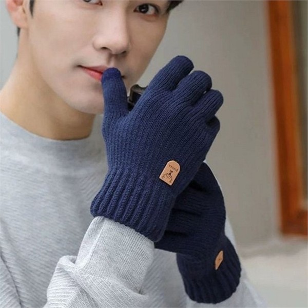 데일리 남성 니트 장갑 기모 남성 겨울 방한 - 상품 이미지