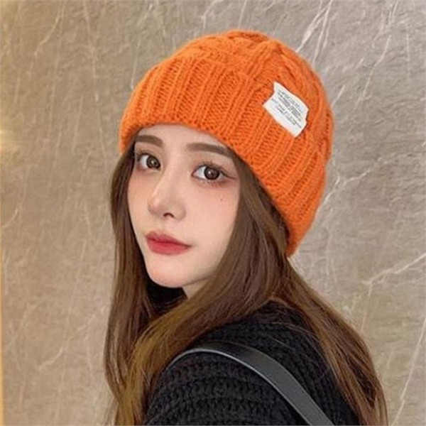 데일리 니트 비니 포인트 골지 비니 모자 따뜻한 겨울 - 상품 이미지