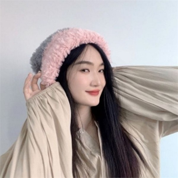 데일리 여성 비니 모자 부드러운 플리스 비니 따뜻한 겨울 - 메인 이미지