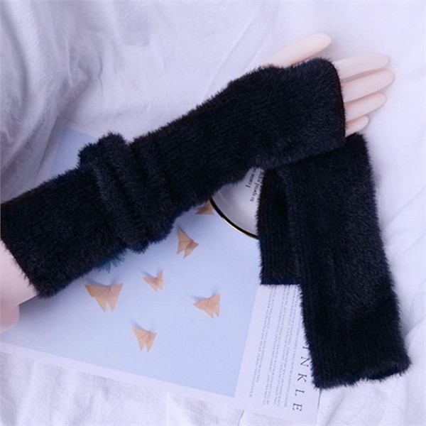 니트 여성 핸드 워머 겨울 여성 팔 토시 방한 - 상품 이미지