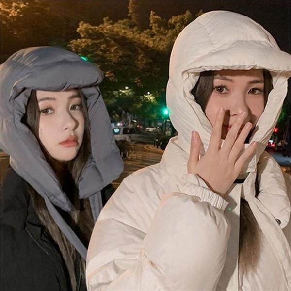 패딩 여성 바라클라바 데일리 여성 넥 워머 모자 겨울 - 상품 이미지