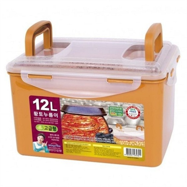 김치통 12L 누름판 김치 보관 용기 김치냉장고 플라스틱 - 상품 이미지