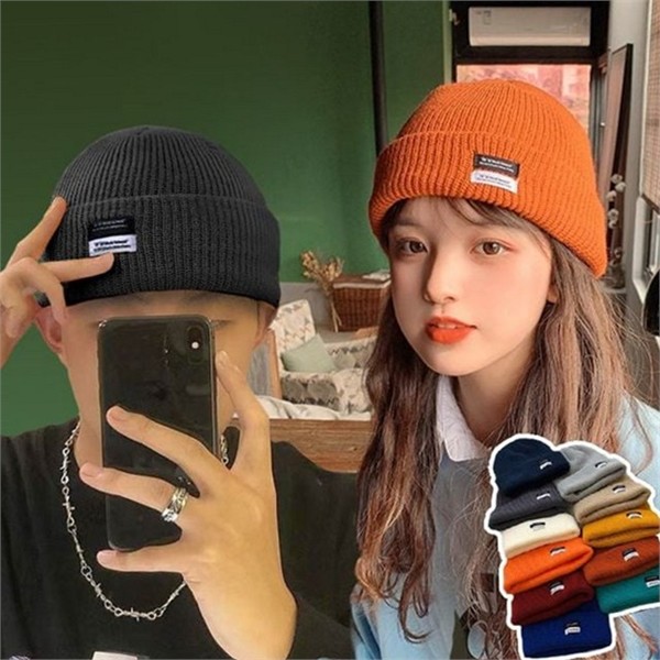 기본 숏비니 와치캡 골지 비니 스트릿 데일리 겨울 - 메인 이미지