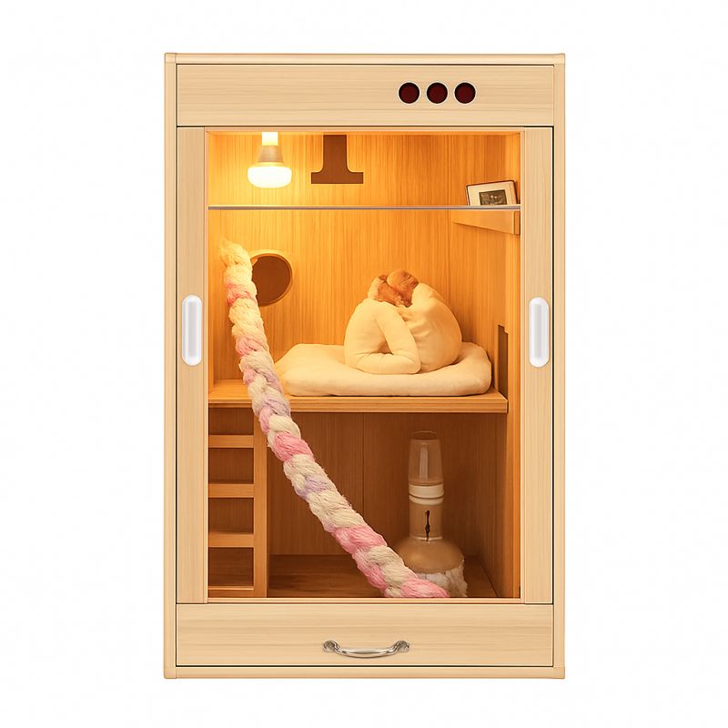 소동물 원목 하우스 햄스터 은신처 사육장 토끼용 - 상품 이미지