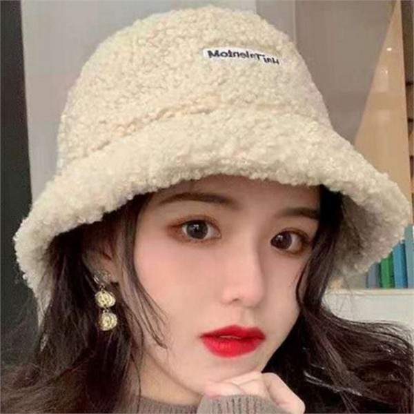 따뜻한 겨울 양털 모자 데일리 여성 벙거지 모자 외출용 - 상품 이미지