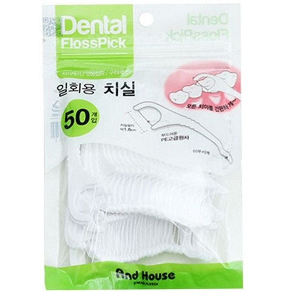 여행용 일회용 치실 휴대용 치실 이쑤시개 데일리 위생 치간 구강 - 상품 이미지