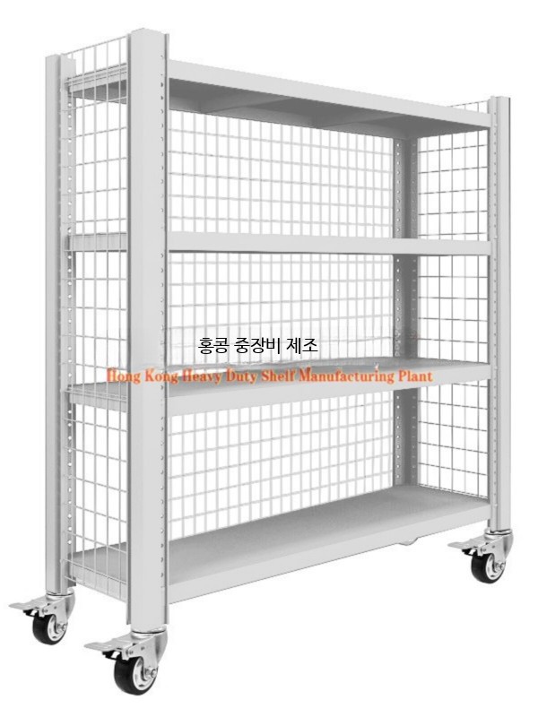 이동식 철제 트롤리 바퀴달린 수납 선반 4단 주방 - 상세 이미지 2