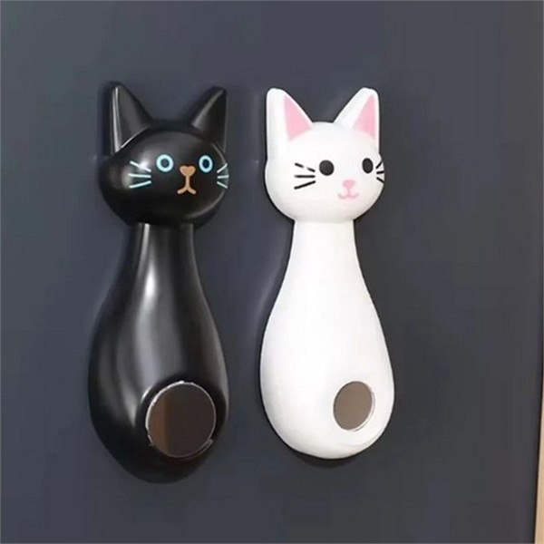 마그네틱 자석 후크 고양이 후크 벽걸이 리모컨 다용도 고리 현관 - 상품 이미지