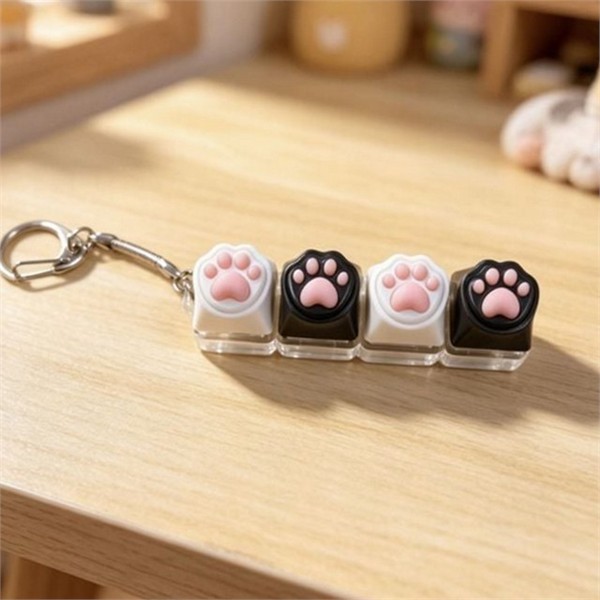 데스크탑 고양이 발바닥 클리커 고양이 발바닥 키캡 키보드 컴퓨터 홀더 - 상품 이미지