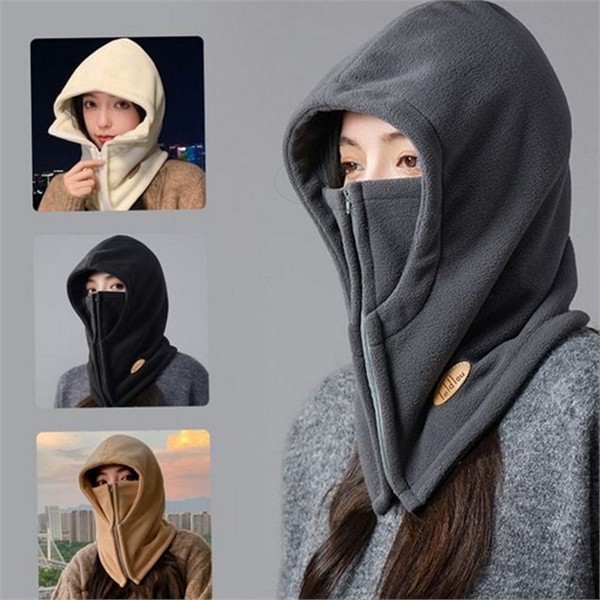 넥 워머 후드 방한 폴라 플리스 바라클라바 남녀공용 - 상품 이미지