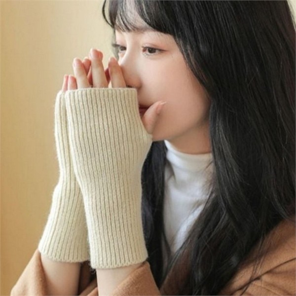소프트 여성 팔 워머 베이직 핸드 워머 캐주얼 따뜻한 - 상품 이미지
