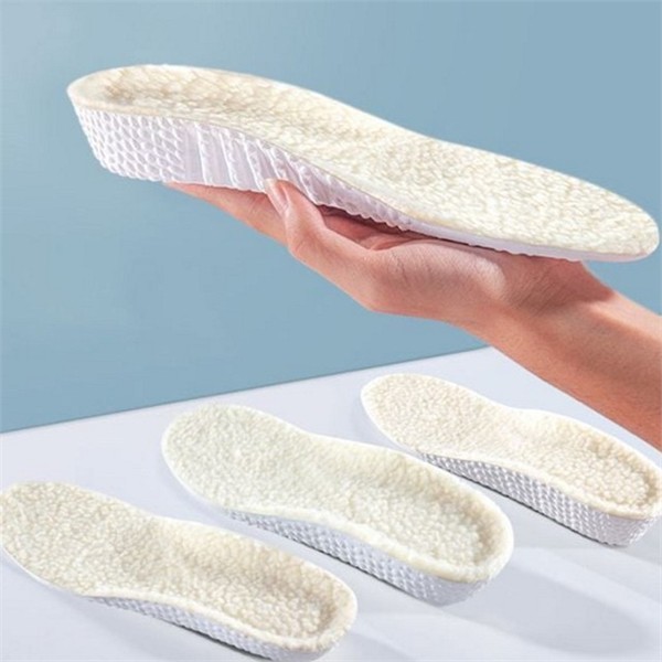 스포츠 신발 쿠션 깔창 따뜻한 키높이 양털 깔창 겨울철 - 상품 이미지