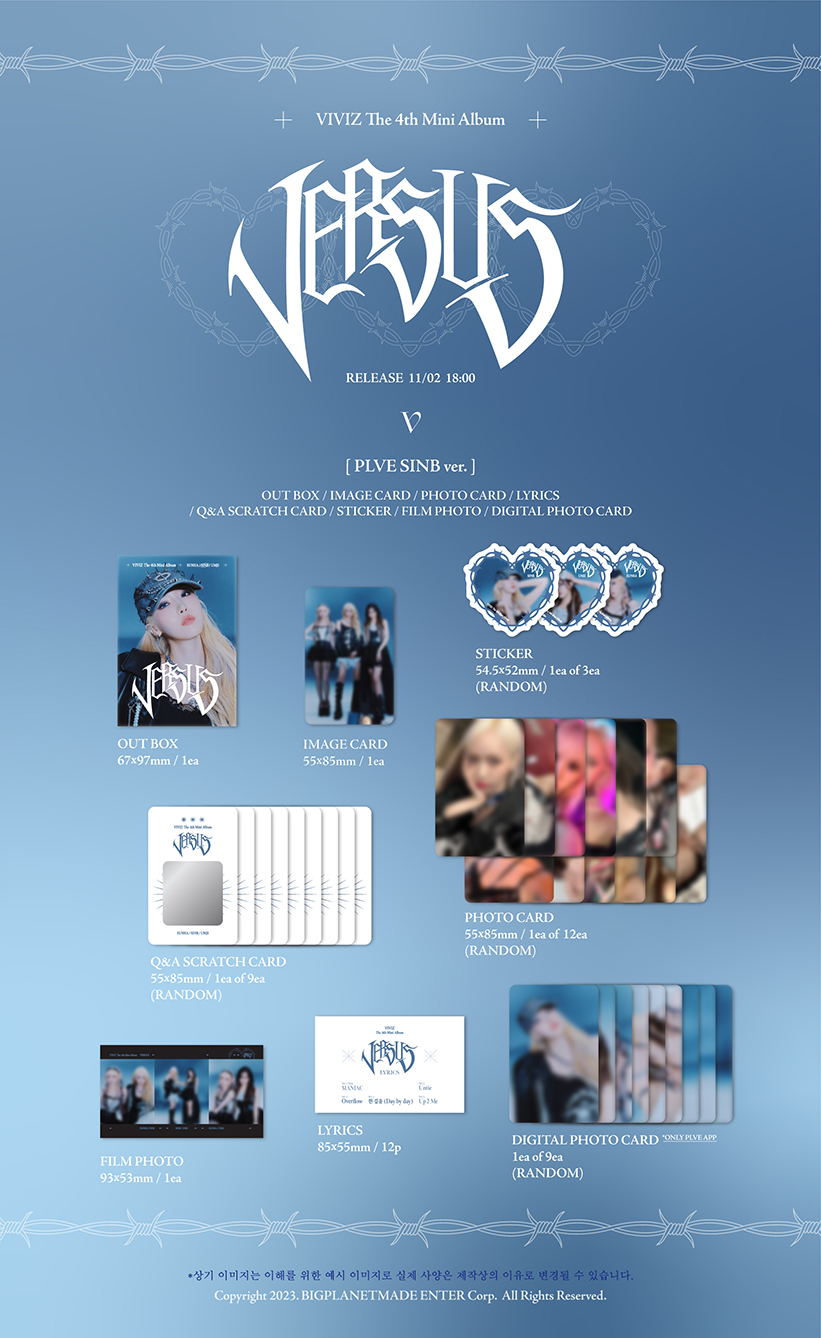 VIVIZ VERSUS Mini Album Version SINB | K-pop Album – Ma Petite Coree