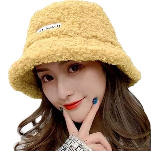 여성 뽀글이 모자 데일리 양털 버킷 햇 벙거지 - 상세 이미지 2