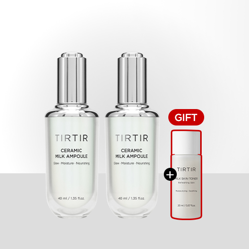 [라운지 전용] 티르티르 도자기 밀크 앰플 40ml 더블 세트 - 상품 이미지